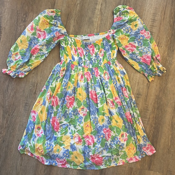 Faithfull the Brand Smocked Dress - Picture 1 of 5